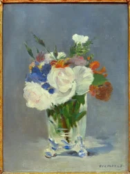 Flowers in a Crystal Vase
